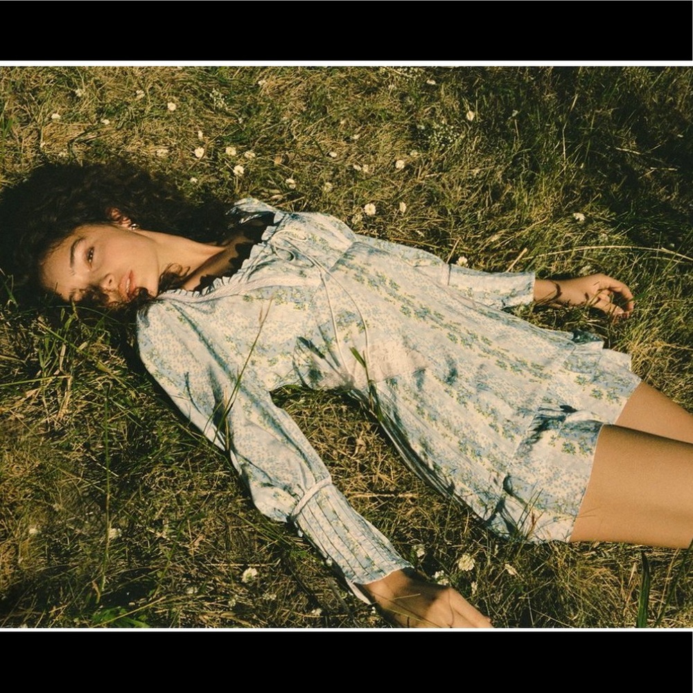 NWT For Love & Lemons Gracie Mini Dress XS